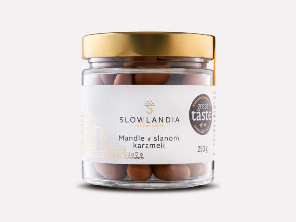 Mandle v slanom karameli 250 g